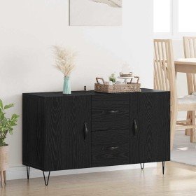Vitrina Roble Negro 100 x 36 x 60 cm Madera contrachapada en Aparadores | Comprar online en Foro24