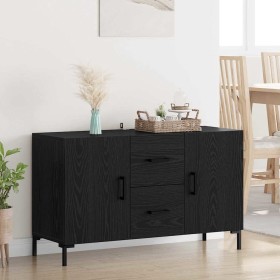 Vitrina Roble Negro 100 x 36 x 60 cm Madera contrachapada