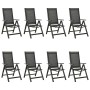 Gartensitzgruppe 9-teilig aus anthrazitgrauem Aluminium von vidaXL, Gartensets - Ref: Foro24-3070641, Preis: 831,45 €, Rabatt: %