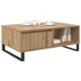 Mesa de Café Roble artisan 90 x 60 x 35 cm Madera contrachapada