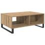 Mesa de Café Roble artisan 90 x 60 x 35 cm Madera contrachapada