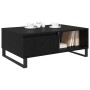 Mesa de Café Roble negro 90 x 60 x 35 cm Madera contrachapada