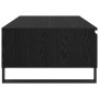 Mesa de Café Roble negro 90 x 60 x 35 cm Madera contrachapada