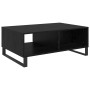 Mesa de Café Roble negro 90 x 60 x 35 cm Madera contrachapada