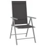 Gartenmöbel-Set 9-teilig schwarz und silber von vidaXL, Gartensets - Ref: Foro24-3070644, Preis: 398,21 €, Rabatt: %