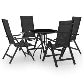 5-piece garden bistro set in black and anthracite by vidaXL, Garden sets - Ref: Foro24-3070658, Price: 369,82 €, Discount: %