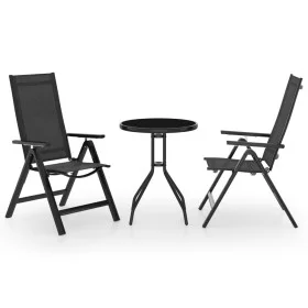 Garden bistro set 3 pieces black and anthracite by vidaXL, Garden sets - Ref: Foro24-3070654, Price: 200,53 €, Discount: %