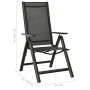 Garden bistro set 3 pieces black and anthracite by vidaXL, Garden sets - Ref: Foro24-3070654, Price: 202,84 €, Discount: %