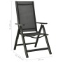 Juego de bistró de jardín 3 piezas negro y antracita de vidaXL, Conjuntos de jardín - Ref: Foro24-3070654, Precio: 208,48 €