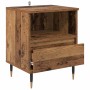 Armario de Noche con cajón 2 pcs Madera vieja 40 x 35 x 50 cm