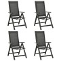 5-teiliges Garten-Essset aus anthrazitgrauem Aluminium von vidaXL, Gartensets - Ref: Foro24-3070633, Preis: 416,92 €, Rabatt: %