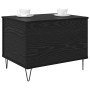 Mesa de Café Roble Negro 60 x 44,5 x 45 cm Madera contrachapada