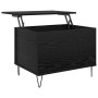 Mesa de Café Roble Negro 60 x 44,5 x 45 cm Madera contrachapada