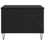 Mesa de Café Roble Negro 60 x 44,5 x 45 cm Madera contrachapada