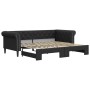 Sofa mit Ausziehbett aus schwarzem Kunstleder 90x200 cm von vidaXL, Betten und Lattenroste - Ref: Foro24-3197723, Preis: 291,...