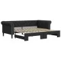 Sofa with trundle bed black synthetic leather 90x200 cm by vidaXL, Beds and slatted bases - Ref: Foro24-3197723, Price: 288,2...