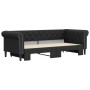 Sofa mit Ausziehbett aus schwarzem Kunstleder 90x200 cm von vidaXL, Betten und Lattenroste - Ref: Foro24-3197723, Preis: 291,...