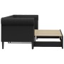 Sofa mit Ausziehbett aus schwarzem Kunstleder 90x200 cm von vidaXL, Betten und Lattenroste - Ref: Foro24-3197723, Preis: 291,...