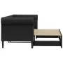 Sofa with trundle bed black synthetic leather 90x200 cm by vidaXL, Beds and slatted bases - Ref: Foro24-3197723, Price: 288,2...