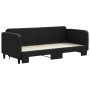 Black fabric trundle sofa bed 80x200 cm by vidaXL, Beds and slatted bases - Ref: Foro24-3196813, Price: 248,84 €, Discount: %