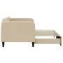 Ausziehbares Schlafsofa, cremefarbener Stoff, 80 x 200 cm von vidaXL, Betten und Lattenroste - Ref: Foro24-3196815, Preis: 23...