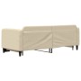 Trundle sofa bed cream fabric 80x200 cm by vidaXL, Beds and slatted bases - Ref: Foro24-3196815, Price: 246,01 €, Discount: %