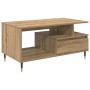 Mesa de Café Roble artisan 90 x 49 x 45 cm Madera contrachapada