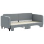 Sofá cama nido tela gris claro 80x200 cm de vidaXL, Camas y somieres - Ref: Foro24-3196811, Precio: 248,50 €