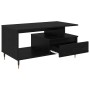 Mesa de Café Roble negro 90 x 49 x 45 cm Madera contrachapada