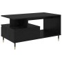 Mesa de Café Roble negro 90 x 49 x 45 cm Madera contrachapada