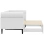 Sofa mit Ausziehbett aus weißem Kunstleder 90x200 cm von vidaXL, Betten und Lattenroste - Ref: Foro24-3197724, Preis: 300,62 ...