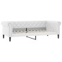 Sofa mit Ausziehbett aus weißem Kunstleder 90x200 cm von vidaXL, Betten und Lattenroste - Ref: Foro24-3197724, Preis: 300,62 ...
