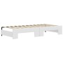 Sofa mit Ausziehbett aus weißem Kunstleder 90x200 cm von vidaXL, Betten und Lattenroste - Ref: Foro24-3197724, Preis: 300,62 ...