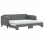 Sofá cama nido con colchón tela gris oscuro 80x200 cm de vidaXL, Camas y somieres - Ref: Foro24-3196830, Precio: 418,67 €, De...