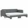 Trundle sofa bed with dark gray fabric mattress 80x200 cm by vidaXL, Beds and slatted bases - Ref: Foro24-3196830, Price: 419...