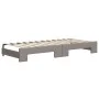 Trundle sofa bed with taupe gray fabric mattress 80x200 cm by vidaXL, Beds and slatted bases - Ref: Foro24-3196832, Price: 41...