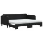 Trundle sofa bed with black fabric mattress 80x200 cm by vidaXL, Beds and slatted bases - Ref: Foro24-3196831, Price: 416,31 ...