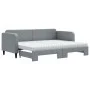 Trundle sofa bed with light gray fabric mattress 80x200 cm by vidaXL, Beds and slatted bases - Ref: Foro24-3196829, Price: 42...