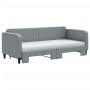 Trundle sofa bed with light gray fabric mattress 80x200 cm by vidaXL, Beds and slatted bases - Ref: Foro24-3196829, Price: 41...