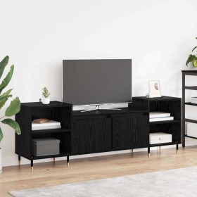 Gabinete de TV Roble Negro 160 x 35 x 55 cm en Muebles TV | Comprar online en Foro24