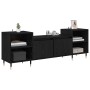 Gabinete de TV Roble Negro 160 x 35 x 55 cm