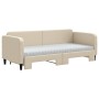 Sofá cama nido con colchón tela crema 80x200 cm de vidaXL, Camas y somieres - Ref: Foro24-3196833, Precio: 414,74 €, Descuent...