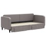 Trundle sofa bed with drawers taupe gray fabric 80x200 cm by vidaXL, Beds and slatted bases - Ref: Foro24-3196850, Price: 286...