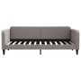 Trundle sofa bed with drawers taupe gray fabric 80x200 cm by vidaXL, Beds and slatted bases - Ref: Foro24-3196850, Price: 286...