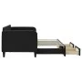 Trundle sofa bed with drawers black fabric 80x200 cm by vidaXL, Beds and slatted bases - Ref: Foro24-3196849, Price: 283,45 €...