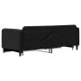 Trundle sofa bed with drawers black fabric 80x200 cm by vidaXL, Beds and slatted bases - Ref: Foro24-3196849, Price: 283,45 €...