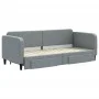 Trundle sofa bed with drawers light gray fabric 80x200 cm by vidaXL, Beds and slatted bases - Ref: Foro24-3196847, Price: 289...