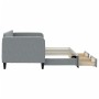 Trundle sofa bed with drawers light gray fabric 80x200 cm by vidaXL, Beds and slatted bases - Ref: Foro24-3196847, Price: 289...