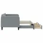 Trundle sofa bed with drawers light gray fabric 80x200 cm by vidaXL, Beds and slatted bases - Ref: Foro24-3196847, Price: 289...