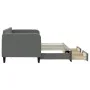 Sofá cama nido con cajones tela gris oscuro 80x200 cm de vidaXL, Camas y somieres - Ref: Foro24-3196848, Precio: 285,46 €, De...